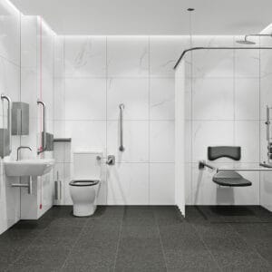 FLANGED COMBINED DOC M PACK- CLOSE COUPLED TOILET