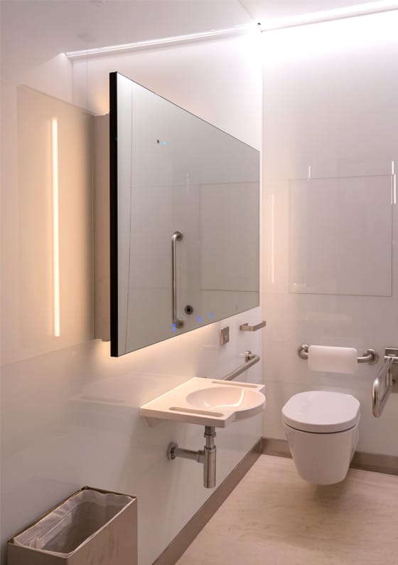 Alavo ambulant accessible commercial washroom
