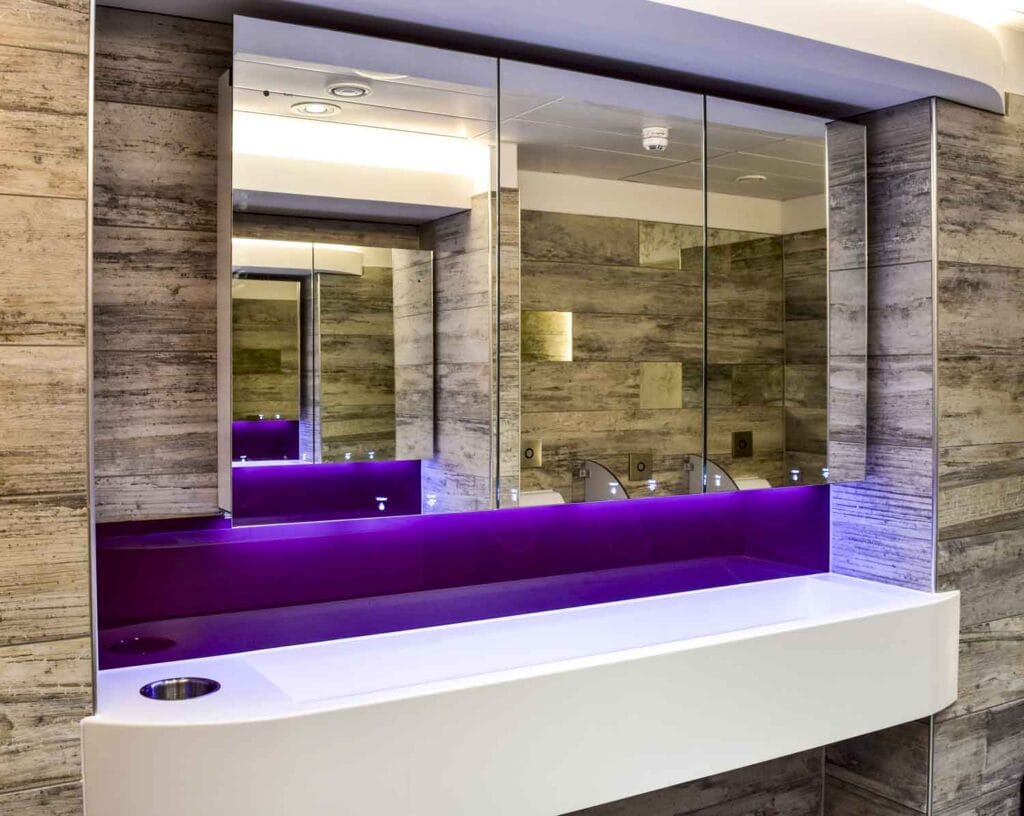 Liverpool Airport Alavo Mirror System - 2 Washstations