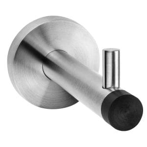 DOLPHIN STAINLESS STEEL ROBE HOOK AND DOOR STOP
