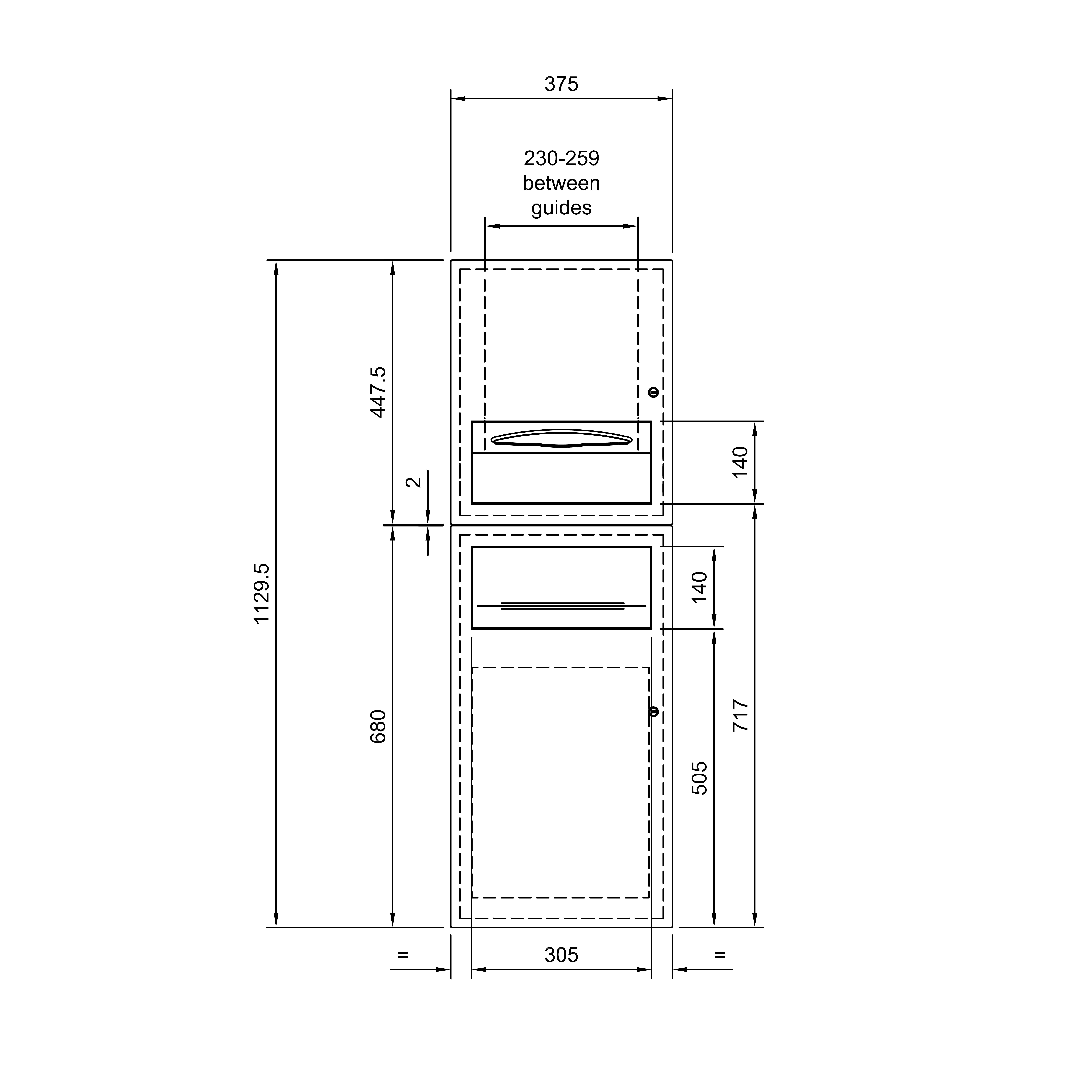DOLPHIN COMBINATION UNIT - PAPER TOWEL DISPENSER AND BIN - Image 2