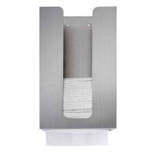 BEHIND MIRROR/SURFACE MOUNTED PAPER TOWEL DISPENSER