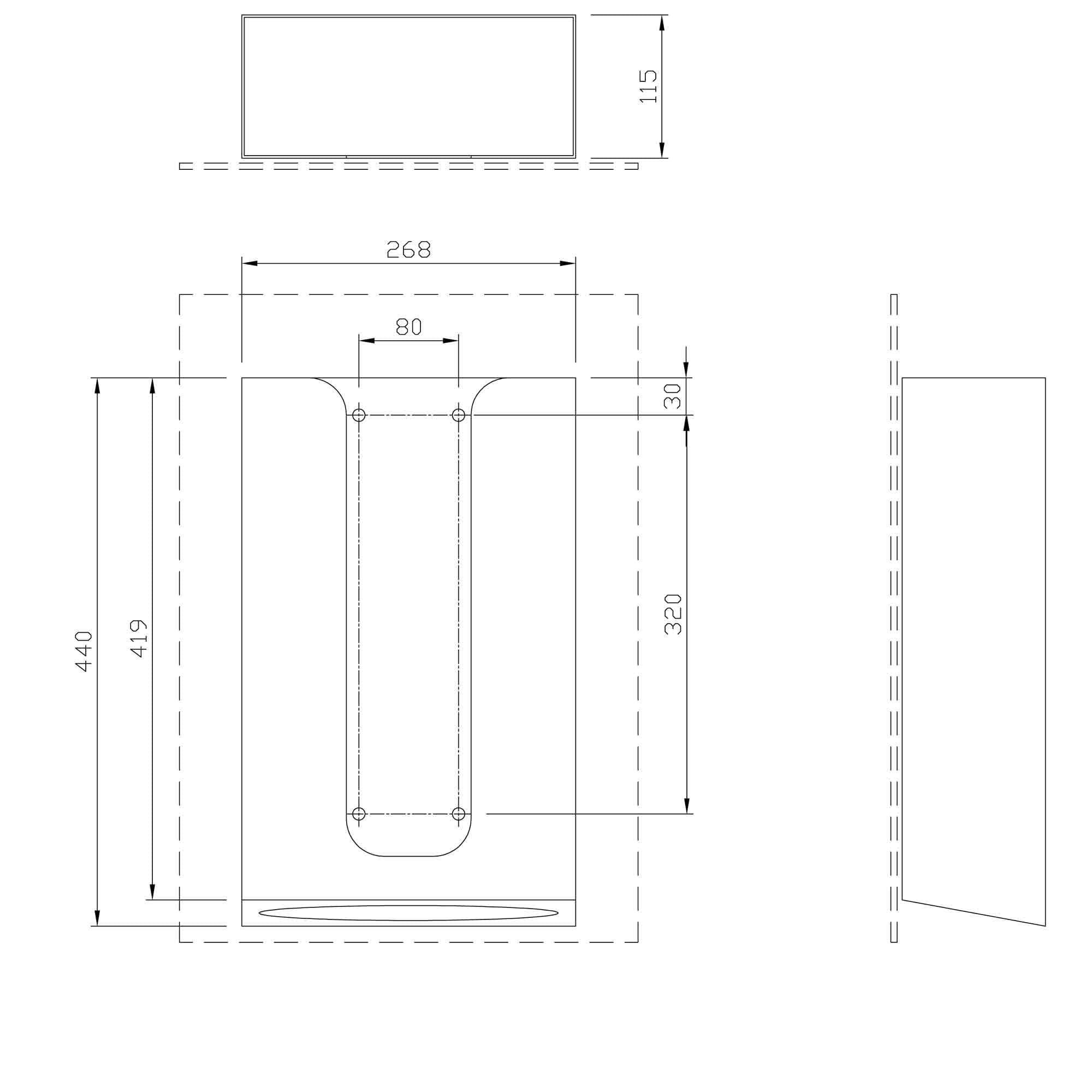 BEHIND MIRROR/SURFACE MOUNTED PAPER TOWEL DISPENSER - Image 2