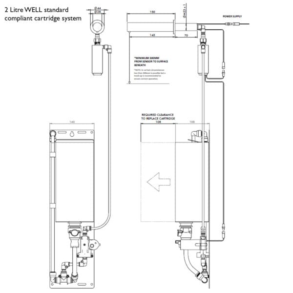 DOLPHIN PANEL MOUNTED INFRARED FOAM SOAP DISPENSER - Image 5