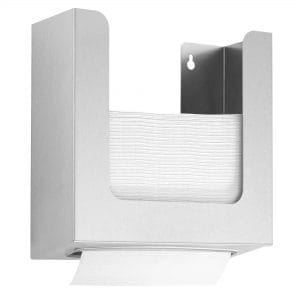 DOLPHIN PRESTIGE BEHIND HINGED MIRROR PAPER TOWEL DISPENSER