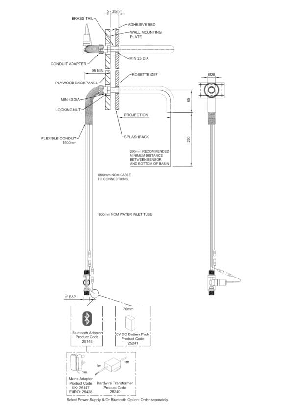 DOLPHIN INFORM STRATAPLATE WALL TAP - Image 2
