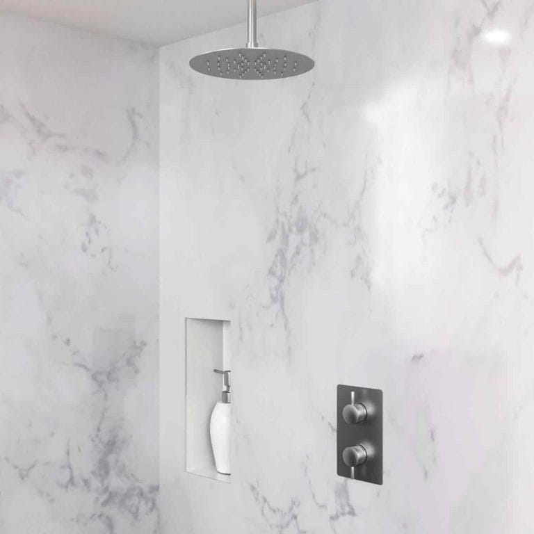 DOLPHIN SHOWER SET WITH CEILING MOUNTED HEAD