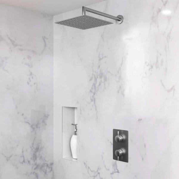 DOLPHIN SHOWER SET WITH WALL MOUNTED HEAD