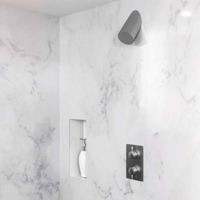 DOLPHIN SHOWER SET WITH WALL MOUNTED HEAD