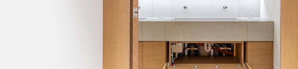 Commercial washroom using a bulk fill soap dispenser