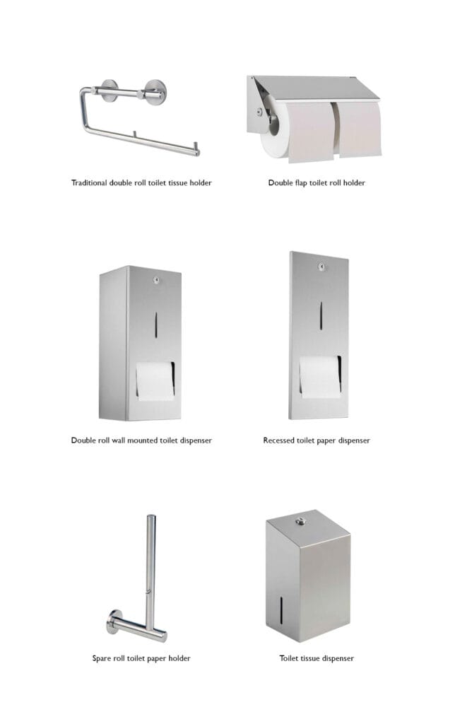Commercial dual roll holders