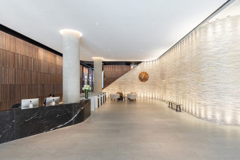 The Kensington Building reception area