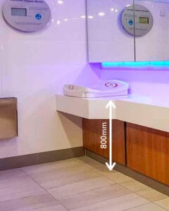 Commercial Baby Changing Table Dimensions | Dolphin Solutions
