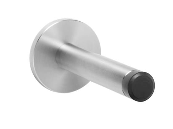 Wall mounted door stop in chrome finish