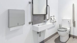 Ambulant toilet layouts in superloo style | Dolphin Solutions