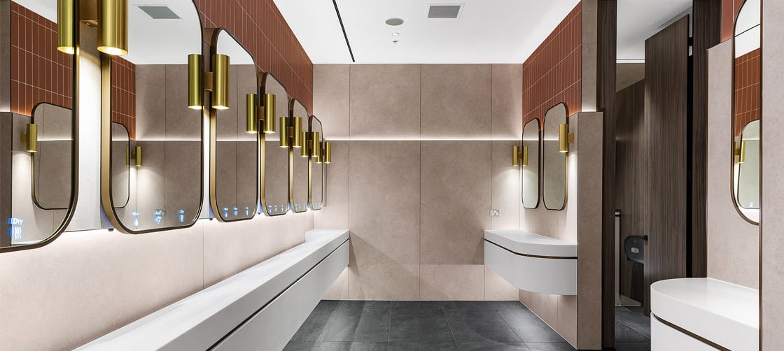 Commercial washroom design for wellbeing | Dolphin Solutions