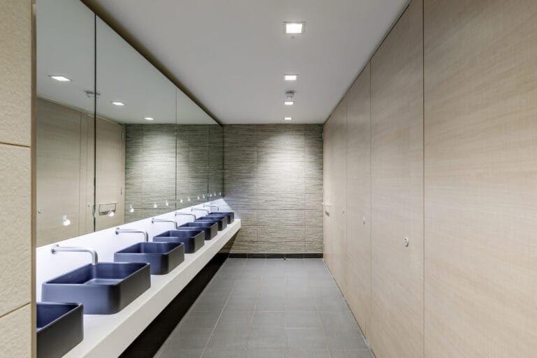 Commercial Washroom in Lakeside House Building