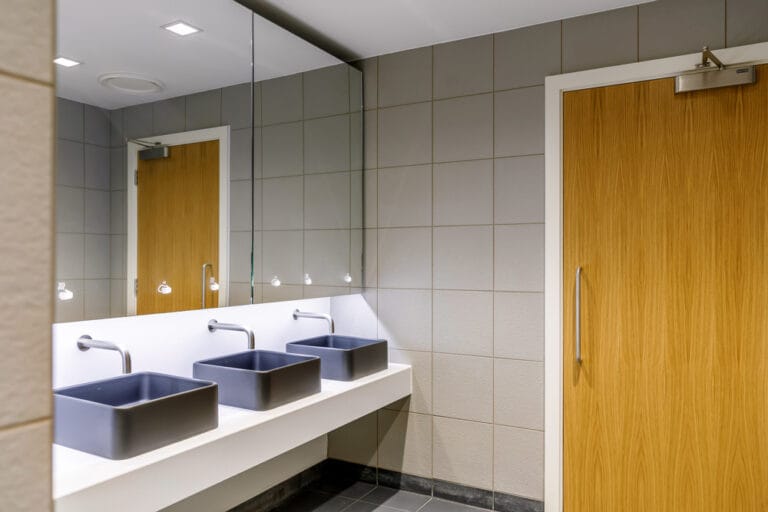 Dolphin ALAVO, Sensor Taps, and above-the-counter wash basins