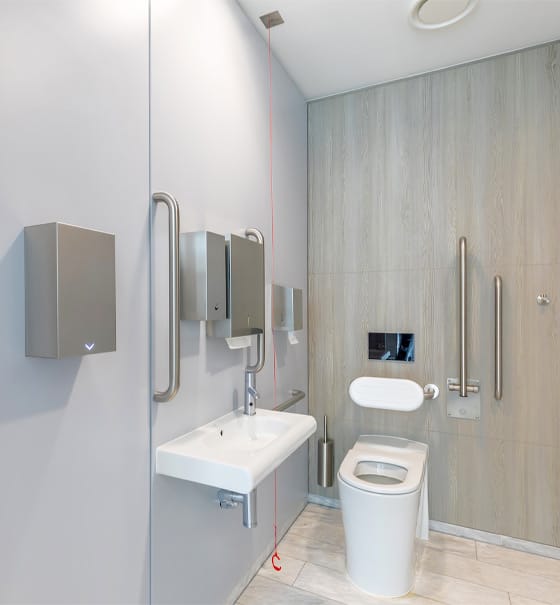 Doc M compliant with washroom regulations