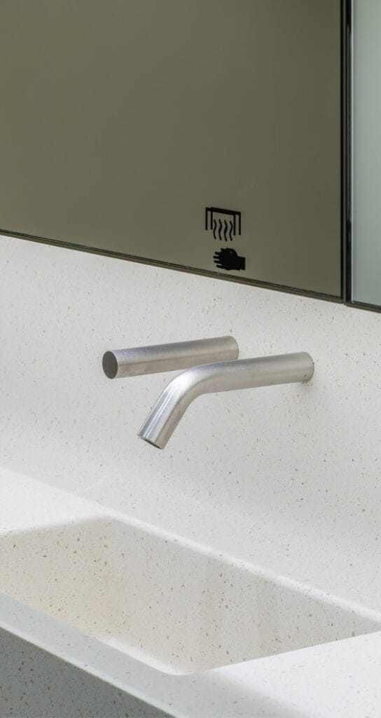 Wall mount fixing kit for touch free taps and sensor soap dispensers