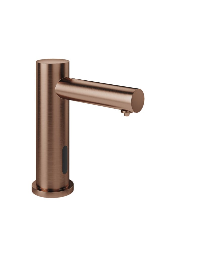 Drip free Dolphin counter mounted InForm Soap Dispenser in copper finish