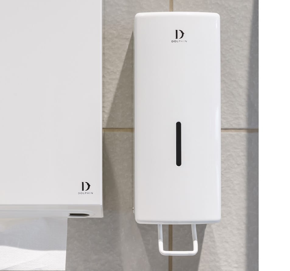 Soap Dispenser in white finishes and special coating