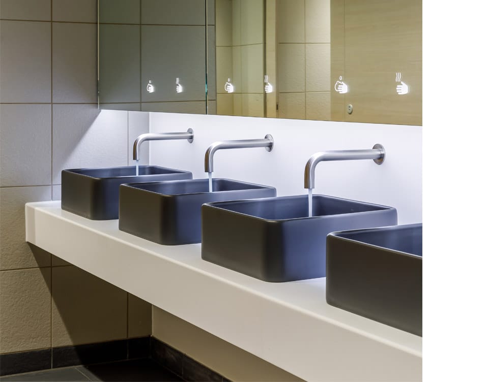 SMART sensor taps flow rates being assessed by running water