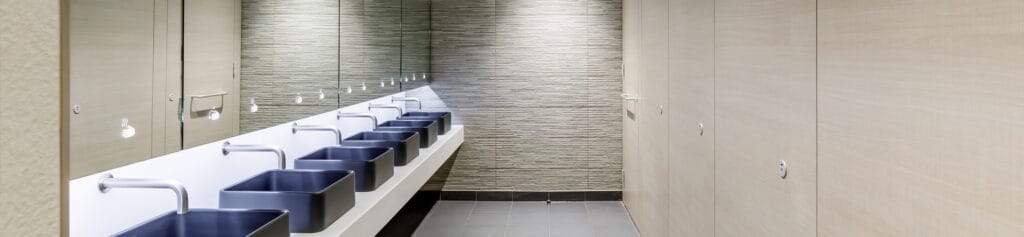 SMART washroom equipped with sustainable products