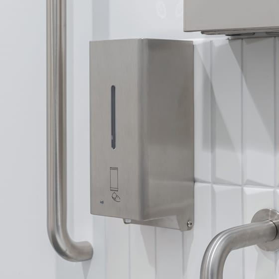 Wall-mounted automatic soap dispenser