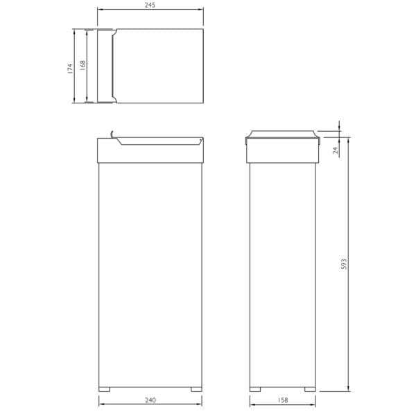 DOLPHIN SANITARY BIN - Image 2