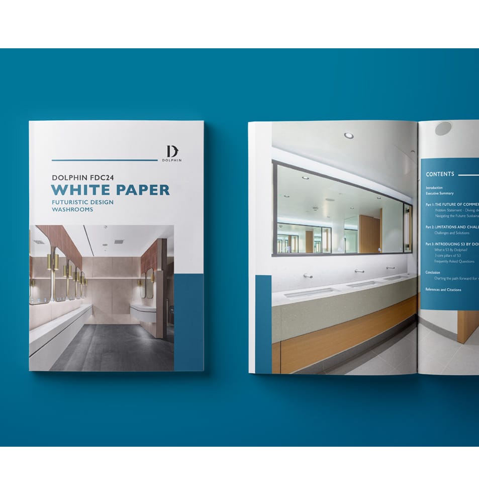 Dolphin FDC24 White Paper on Washroom Futuristic Design mock-up