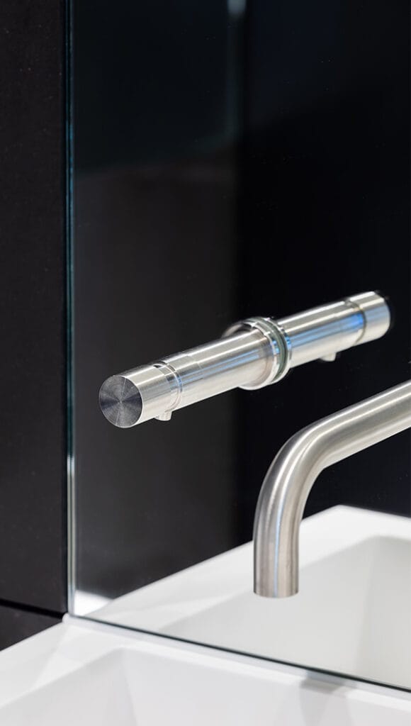Sensor tap and touch-free soap dispenser installed using a wall plate kit