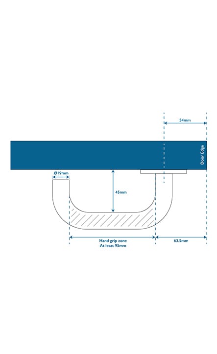 Door Lever Handle Dimensions