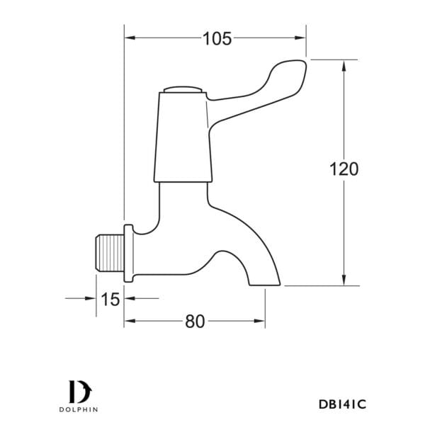 Dolphin Lever Action Bib Taps - Image 2