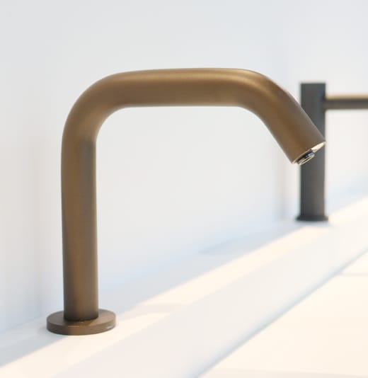 Ceramic coated metallic copper SMART touch free tap