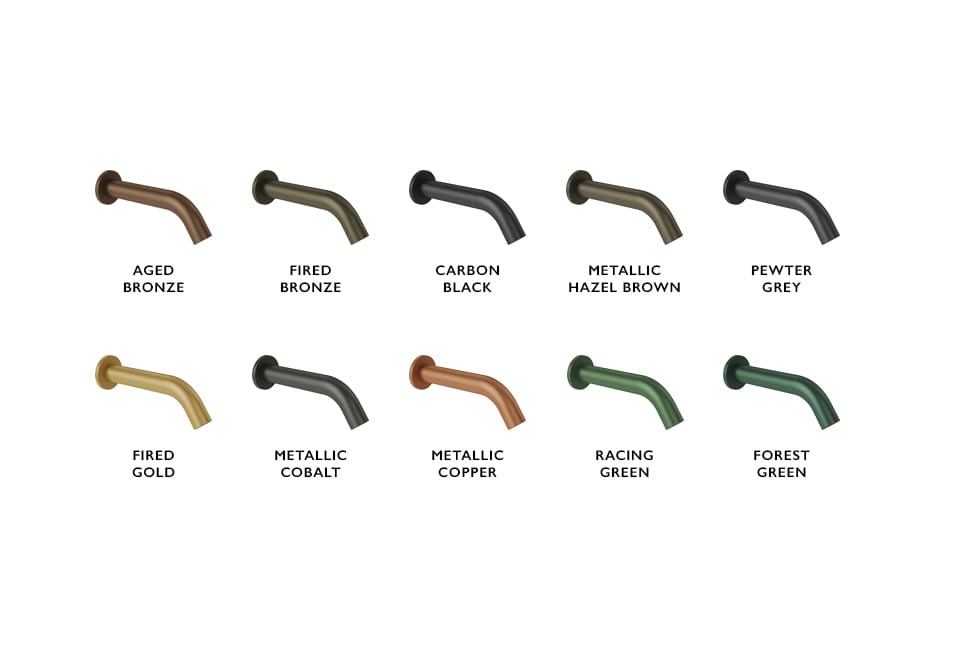 Ceramic colours available for washroom products