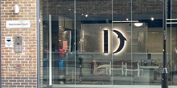 Front view of Dolphin Solutions Design Hub, London