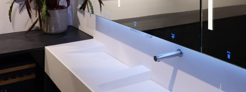 Alavo at Design Hub Fully functioning Alavo Behind Mirror System at Design Hub
