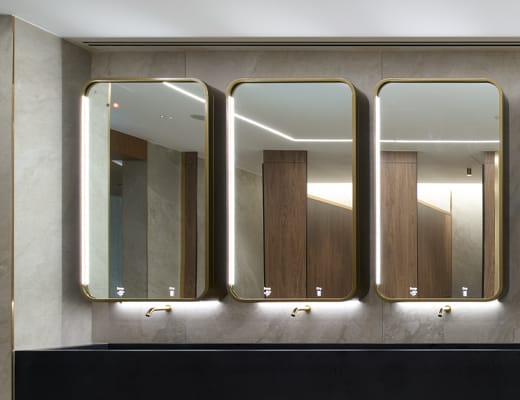 Dolphin WashWall Solo - Behind Mirror System