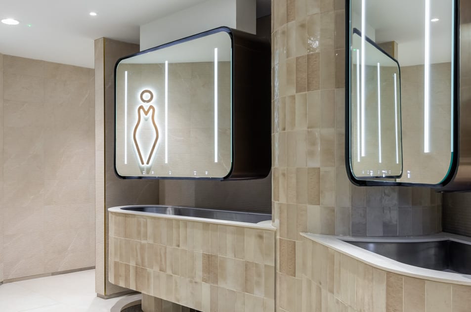WashWall System for modern commercial washrooms