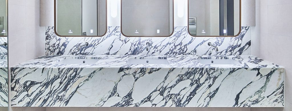 Solid Surface Wash Trough at 2 Park Street