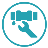 Plumbing connection icon