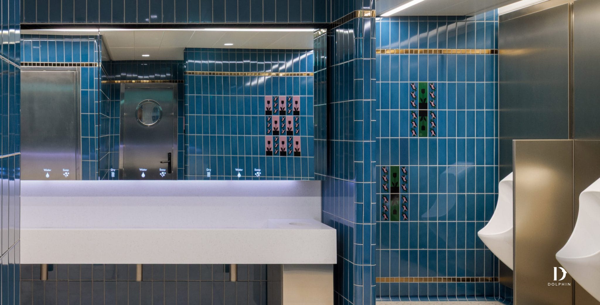 Dolphin WashWall System at Victoria Embankment washroom