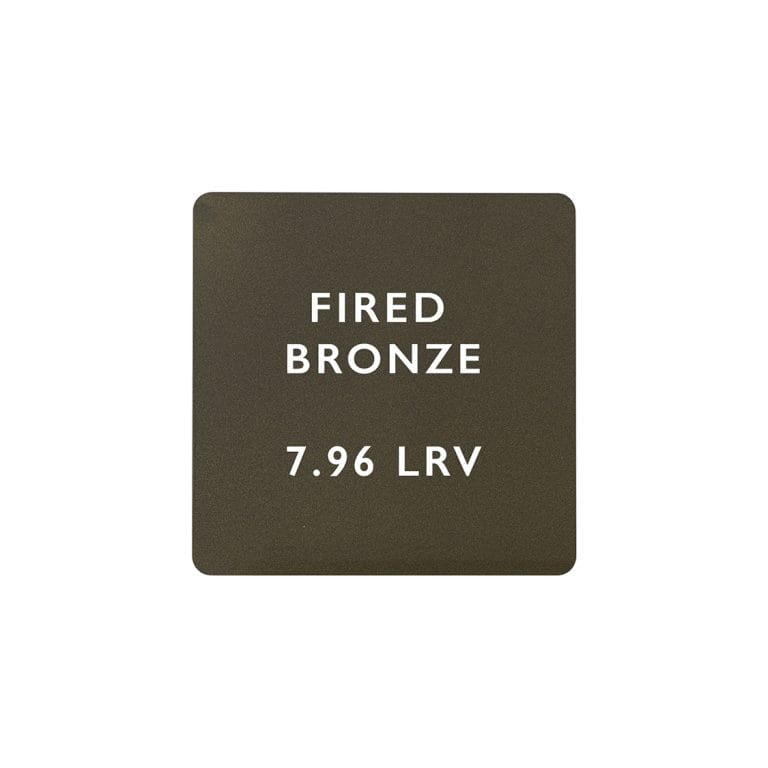 Fired Bronze Ceramic Finish Sample Plate