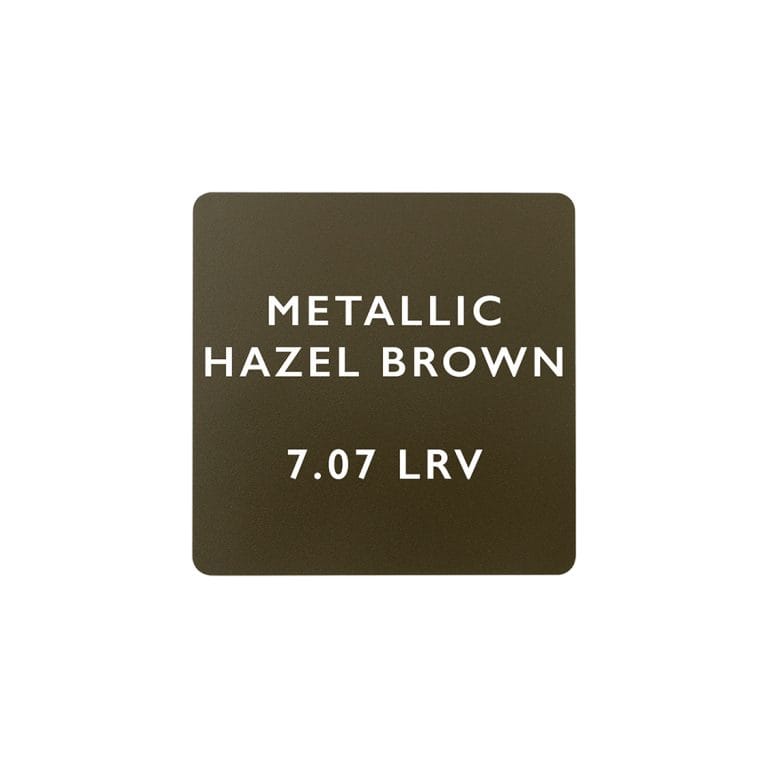 Metallic Hazel Brown Ceramic Finish Sample Plate