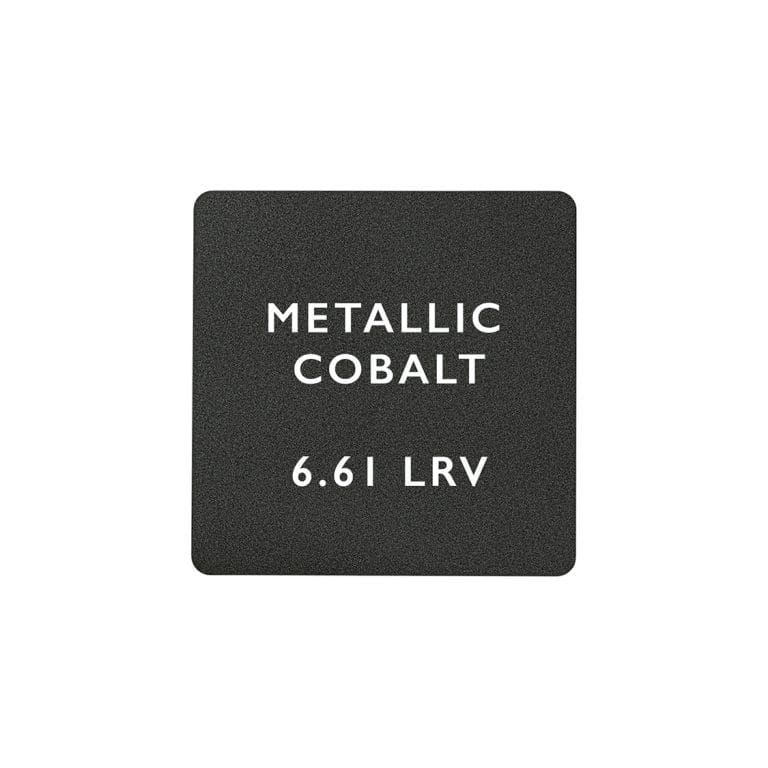Metallic Cobalt Ceramic Finish Sample Plate