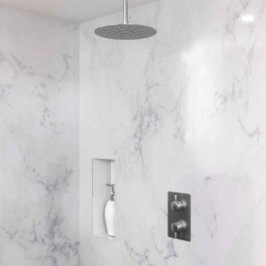 DOLPHIN SHOWER SET WITH CEILING MOUNTED HEAD
