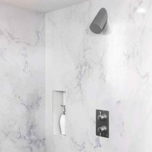 DOLPHIN SHOWER SET WITH WALL MOUNTED HEAD