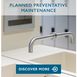 Touch-free Tap Maintenance installed thru a mirror