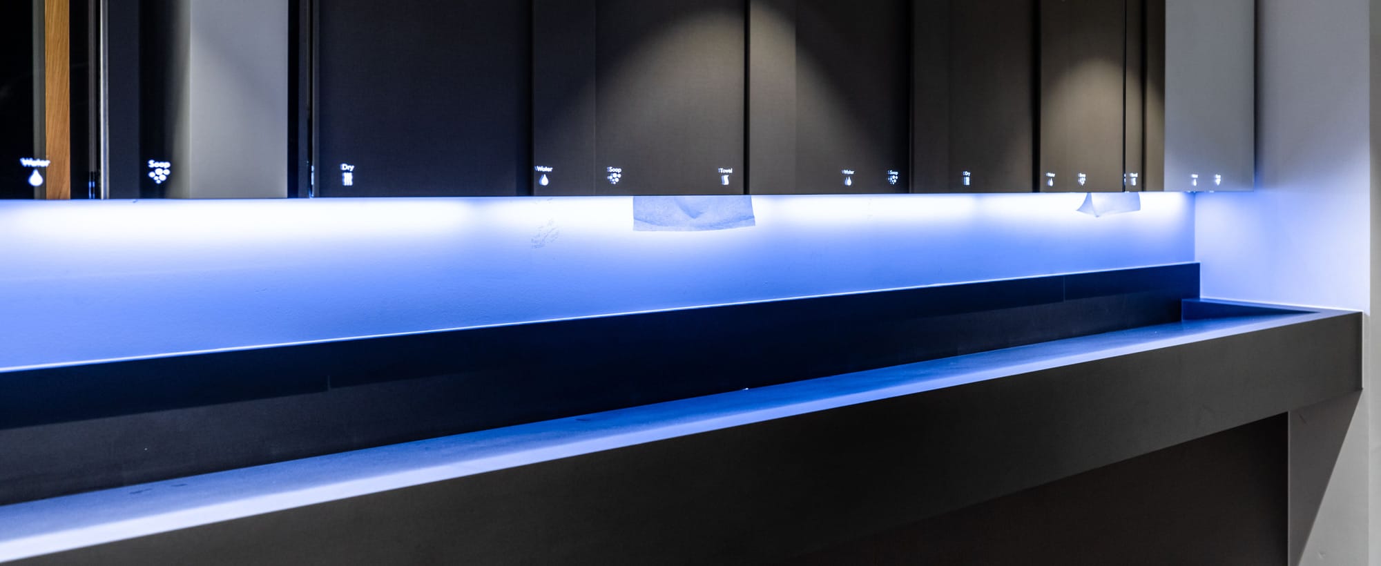 Dolphin WashWall System at the washroom of Watches of Switzerland